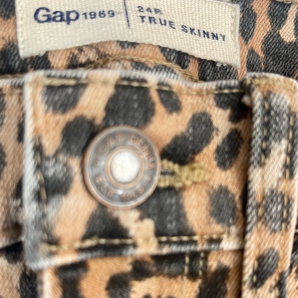 Gap Cheeta Print skinny jeans size 24R - Picture 9 of 12
